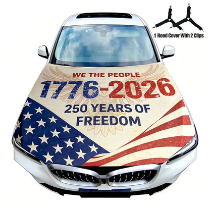 American Flag Car Hood Cover for Cars, SUVs & Trucks