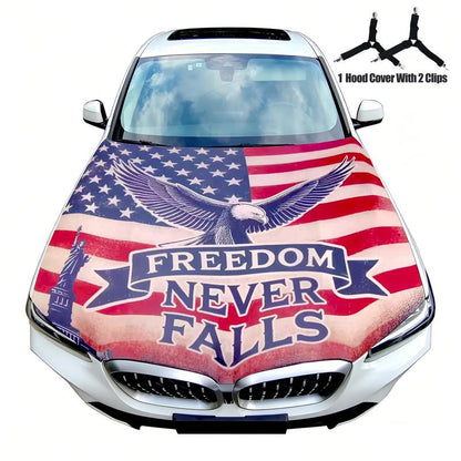 American Flag Car Hood Cover for Cars, SUVs & Trucks