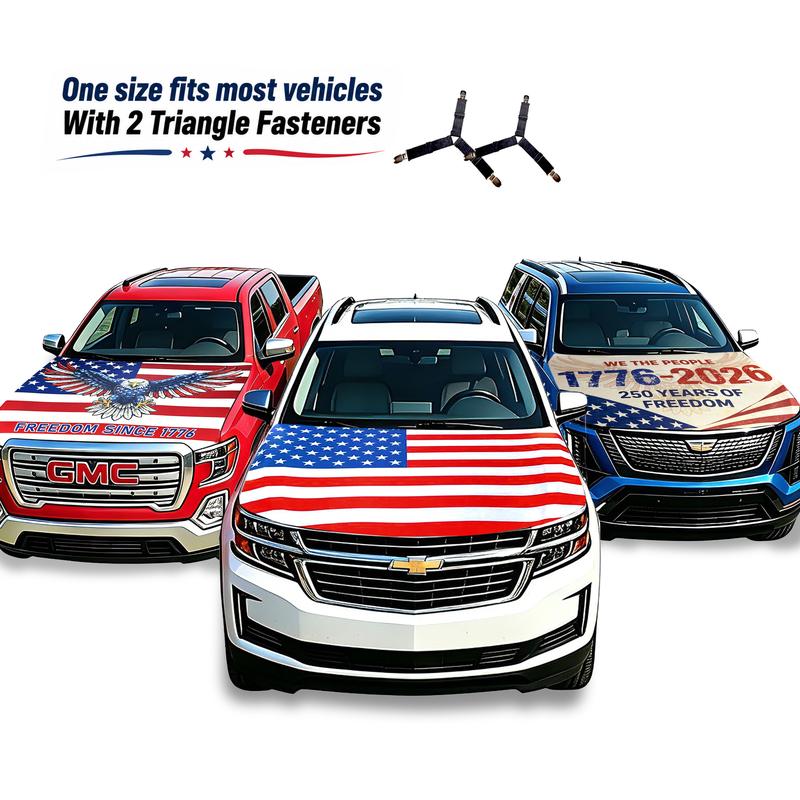 American Flag Car Hood Cover for Cars, SUVs & Trucks