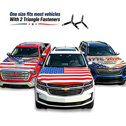 American Flag Car Hood Cover for Cars, SUVs & Trucks